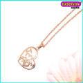 Nice collier de pendentif en gros conçu sur mesure en or rose sur mesure